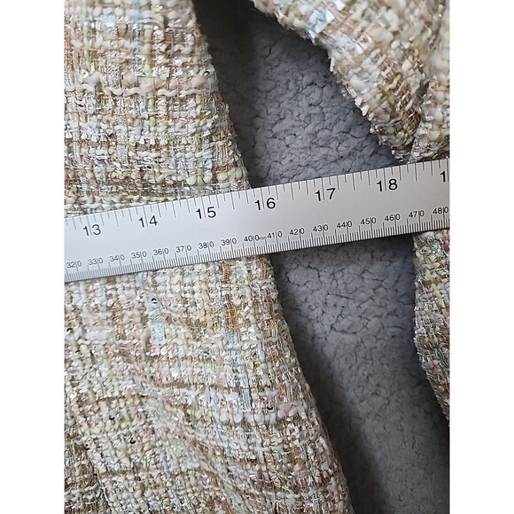 JASON WU Women's Medium Tweed Metallic NWT Double Breasted Long Sleeve Blazer - Picture 14 of 14